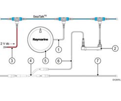 Câble Y pour moteur Volvo Raymarine