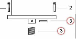 Goupille et ressort d'hélice pour propulseur Max Power CT35 CT45