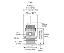 airmar st850 dim text-NAUTI BOUTIQUE