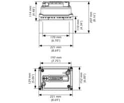 Airmar M260 M265 dimension