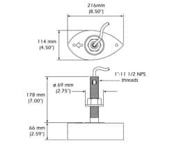 airmar-B260 B265 B275 SS260dimension sonde_1