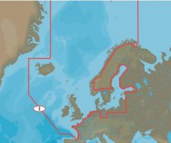 Carte C-MAP Europe Nord Continental