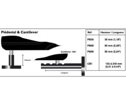 Cantilever pour pilote barre franche TP10, TP22, TP32 SIMRAD
