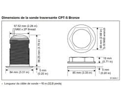 Raymarine CPT-S Bronze dimensions