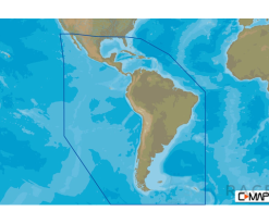 Carte C-MAP Amérique du Sud, Centrale et Caraïbes Continental
