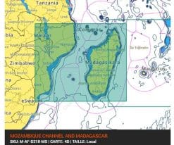 C-MAP MOZAMBIQUE CHANNEL AND MADAGASCAR-4D M-AF-D218-MS cartographie marine