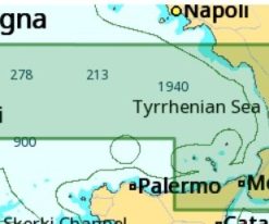 C-MAP PUNTA LICOSA TO ISOLE EOLIE-MAX-EN M-EM-M953-MS cartographie marine