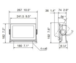 Dimensions du GPS Furuno GP1971F