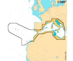 C-MAP DISCOVER X - WEST MEDITERRANEAN M-EM-T-076-D-MS_1