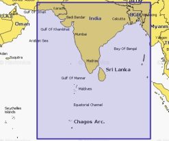 Carte marine Navionics Platinium+ NPAW015R - Indian Subcontinent - 010-C1309-40