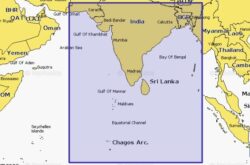 Carte marine Navionics Platinium+ NPAW015R - Indian Subcontinent - 010-C1309-40
