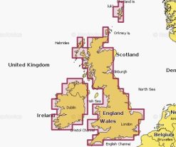 Carte marine Navionics Platinium+ NPEU072R - U.K. & Ireland Lakes & Rivers - 010-C1346-40