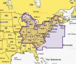 Carte marine Navionics Platinium+ NPUS007R - U.S. East - 010-C1370-40