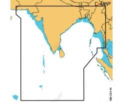 Carte C-MAP DISCOVER INDIA, SRI LANKA, MALDIVES M-IN-Y221-MS cartographie marine_1
