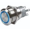 Interrupteur inox à LED bleue 12V on-off - MARINCO_1